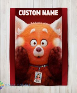 Perfect Disney Pixar Turning Red Blanket Fleece Customized Blanket