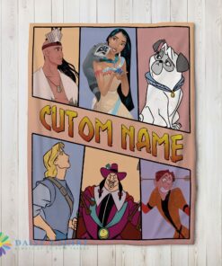 Perfect Disney Pocahontas Meeko Percy John Smith Blanket Fleece Customized Blanket