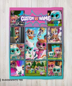 Perfect Disney SuperKitties Paw Power Squad Collage Blanket Fleece Customized Blanket