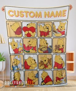 Perfect Disney Winnie The Pooh Cute Pooh Customize Blanket