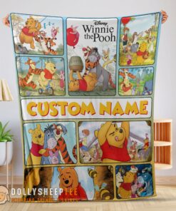 Perfect Disney Winnie The Pooh With Friends Blanket Fleece Customized Blanket