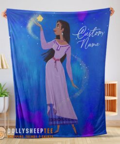 Perfect Disney Wish Asha Princess Blanket Fleece Customized Blanket