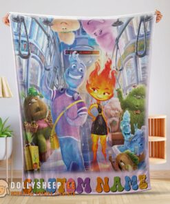 Perfect Elemental Characters Ember Lumen Wade With Friends Blanket Fleece Customized Blanket