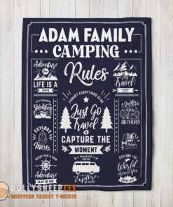 Perfect Family Camping Rulers Capture The Moment Blanket Fleece Customized Blanket