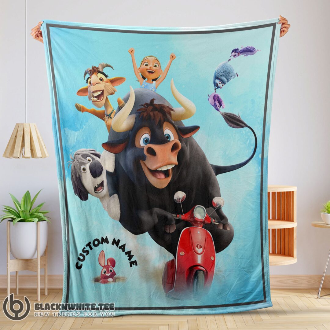 Perfect Ferdinand’s Wild Ride A Fun-Filled Adventure Blanket Fleece Customized Blanket-mk-01 (1)