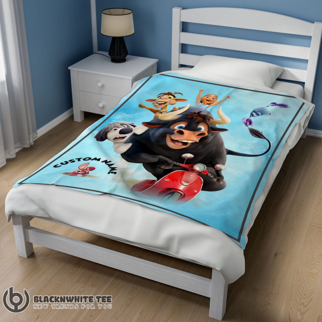 Perfect Ferdinand’s Wild Ride A Fun-Filled Adventure Blanket Fleece Customized Blanket-mk-01 (2)