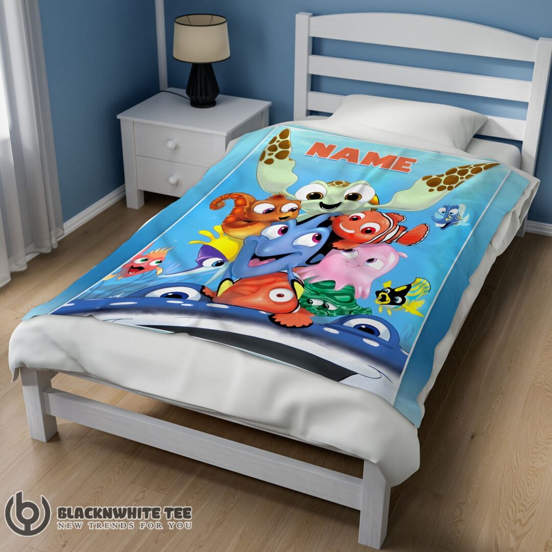 Perfect Finding Nemo With Friends Blanket Fleece Customized Blanket