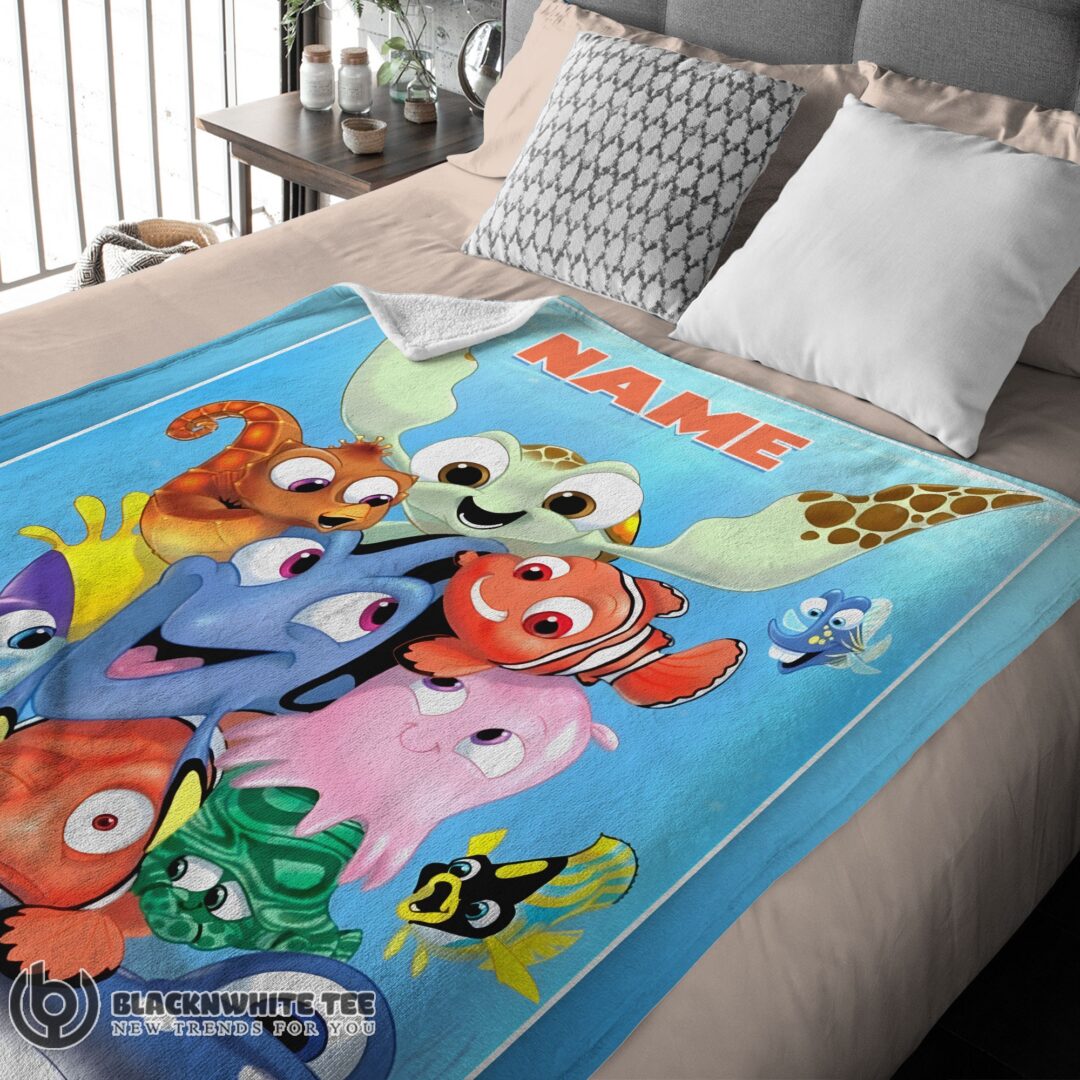 Perfect Finding Nemo With Friends Blanket Fleece Customized Blanket