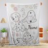 Perfect Good Disney Cartoon 101 Dalmatians Cute Blanket Fleece Customized Blanket