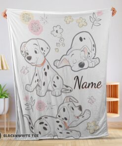 Perfect Good Disney Cartoon 101 Dalmatians Cute Blanket Fleece Customized Blanket