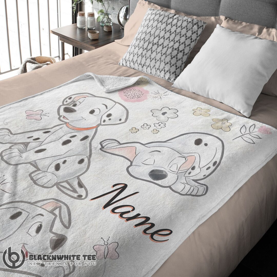 Perfect Good Disney Cartoon 101 Dalmatians Cute Blanket Fleece Customized Blanket-mk-01 (2)