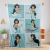 Perfect Good Disney Cartoon Aladdin Jasmine Princess Blanket Fleece Customized Blanket