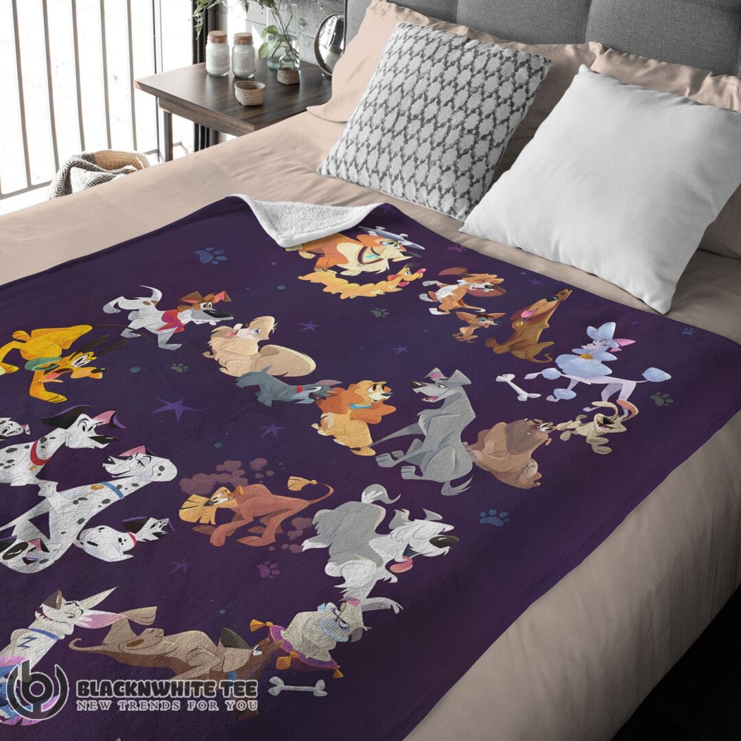 Perfect Good Disney Cartoon All Disney Dog Blanket Fleece Customized Blanket-mk-01 (3)