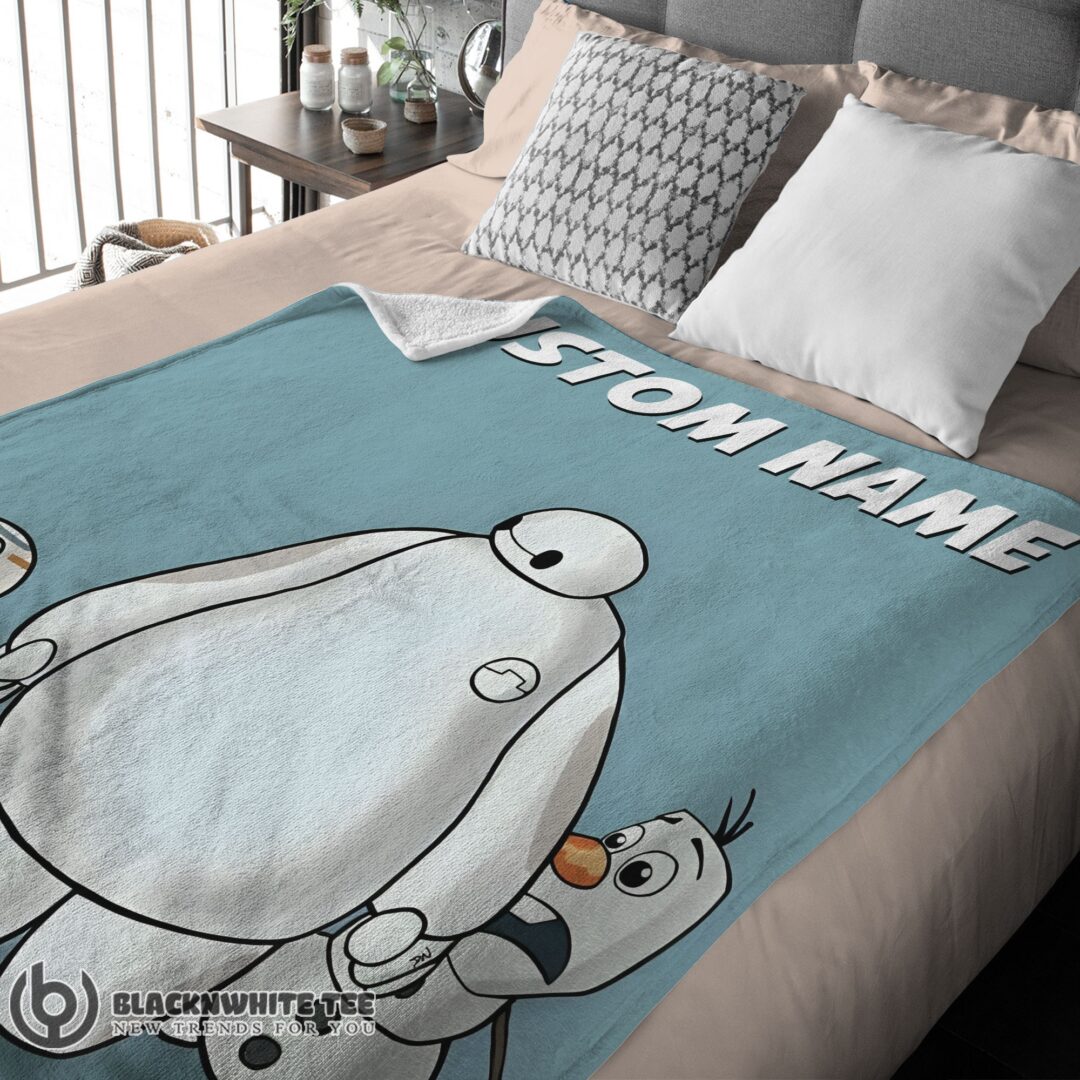 Perfect Good Disney Cartoon Big Hero 6 Baymax With Friends Blanket Fleece Customized Blanket-mk-01 (3)