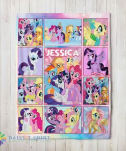 Perfect Good My Little Pony Characters Friendship Is Magic Collage Blanket Fleece Customized Blanket
