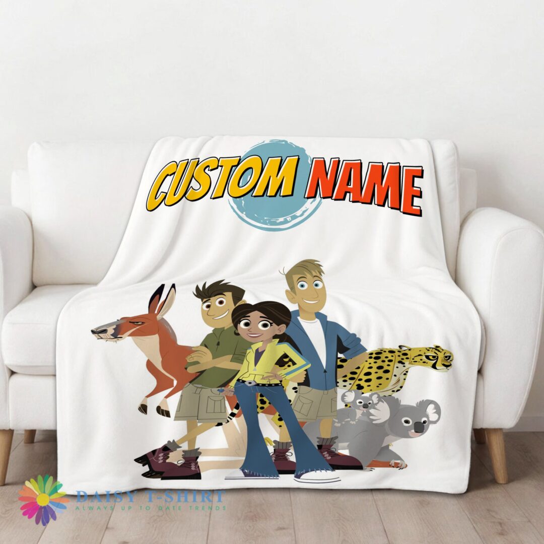 Perfect Good Nice Wild Kratts Characters Blanket Fleece Customized Blanket