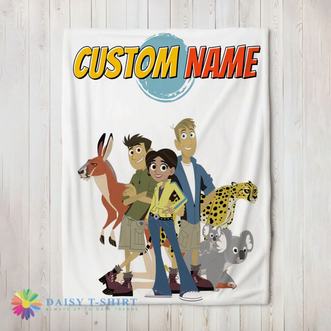 Perfect Good Nice Wild Kratts Characters Blanket Fleece Customized Blanket