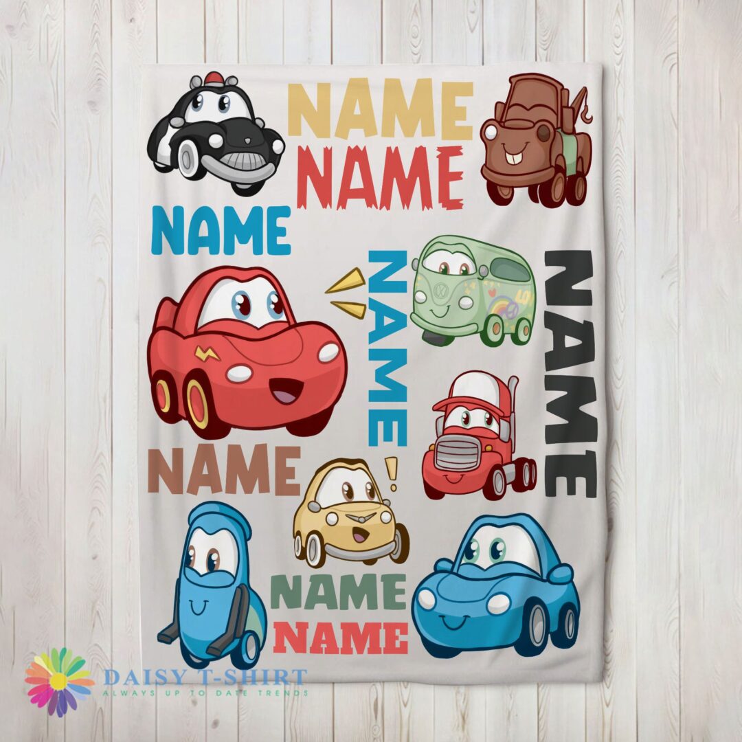 Perfect Good Pixar Cartoon Cars Cute Character Blanket Fleece Customized Blanket-mk-01 (2)