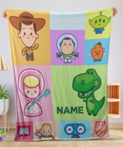 Perfect Good Pixar Toy Story Chibi Character Blanket Fleece Customized Blanket