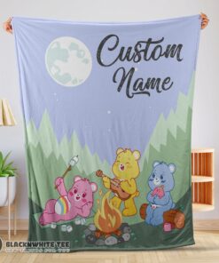 Perfect Happy Nelvana The Care Bears Family Camping Fleece Blanket Customize Blanket