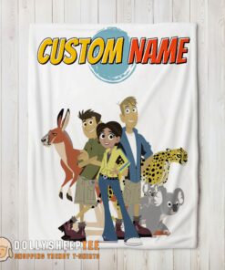 Perfect Happy Nice Wild Kratts Characters Blanket Fleece Customized Blanket