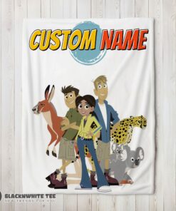 Perfect Nice Wild Kratts Characters Blanket Fleece Customized Blanket