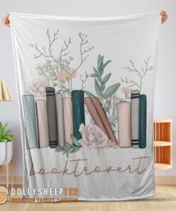Perfect Happy Vintage Floral Book Lover Blanket Fleece