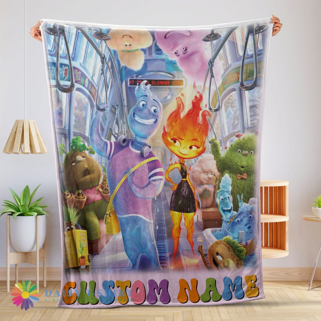 Perfect Hot Elemental Characters Ember Lumen Wade With Friends Blanket Fleece Customized Blanket-mk-01 (1)