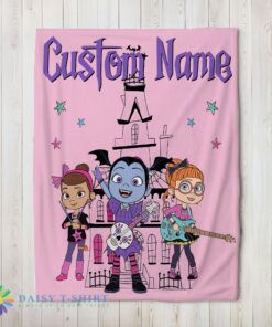 Perfect Pretty Vampirina With Poppy Peepleson & Bridget Drawing Blanket Fleece Customized Blanket
