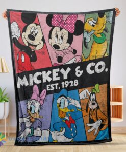Perfect Pretty Vintage Mickey & Co Est 1928 Blanket