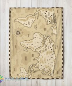 Perfect Pretty Vintage Pirate World Map Sepia Nautical Adventure Blanket Fleece Blanket