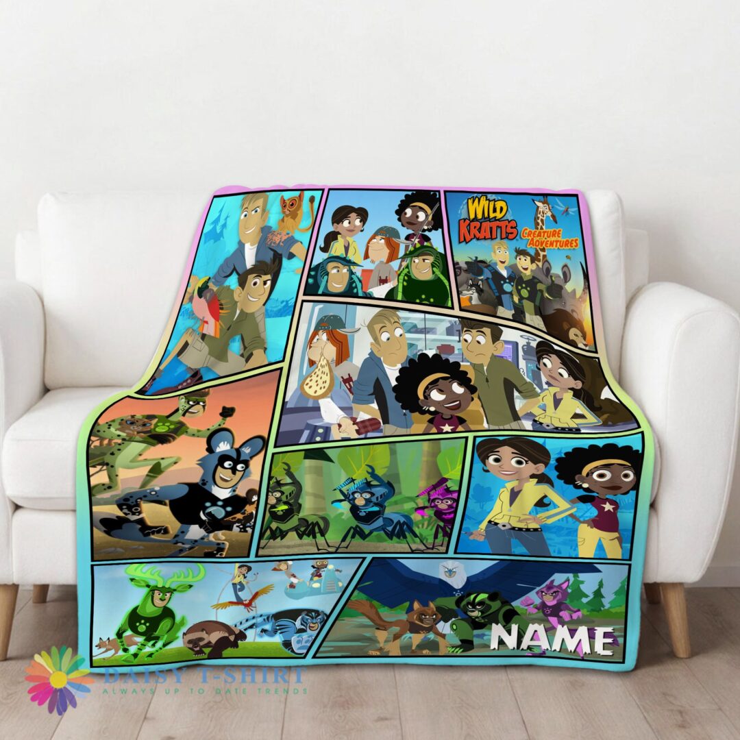 Perfect Pretty Wild Kratts Creature Adventures Collage Blanket Fleece Customized Blanket-mk-01 (1)