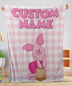 Perfect Pretty Winnie The Pooh Piglet Blanket Fleece Customized Blanket