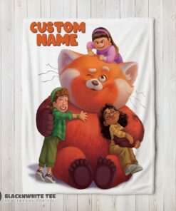 Perfect Top Pixar Turning Red With Friends Blanket Fleece Customized Blanket