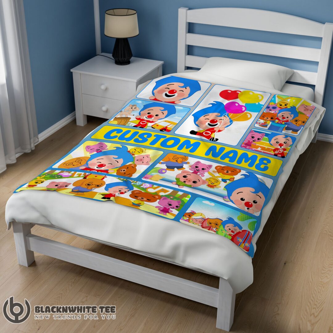 Perfect Top Plim Plim & Friends Collage Blanket Fleece Customized Blanket