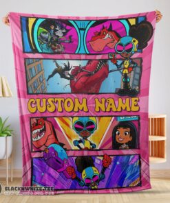 Perfect Top Prehistoric Adventure Girl Warrior Blanket Customize Blanket