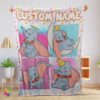 Premium Pefect Disney Cartoon Baby Girl Elephant Dumbo Velveteen Cute Blanket Fleece Customized Blanket