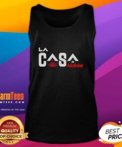 Premium Alofoke La Casa 2 tank top featuring a stylish design, perfect for casual wear and street fashion enthusiasts.