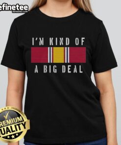Premium Anchorman meme tee featuring Brian Kerg with National Defense Service Medal design for ladies.