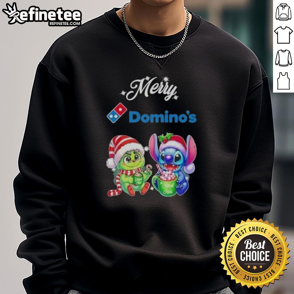 premium-baby-grinch-and-stitch-x-dominos-merry-christmas-sweatshirt Premium Baby Grinch and Stitch X Dominos Merry Christmas Sweatshirt featuring festive designs for holiday cheer.