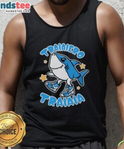 Premium Brainrot Tralalero Tralala Tank Top featuring vibrant colors and a stylish design perfect for casual wear.