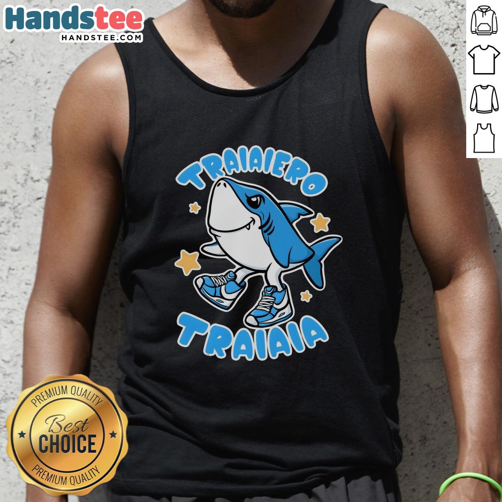 premium-brainrot-tralalero-tralala-tank-top Premium Brainrot Tralalero Tralala Tank Top featuring vibrant colors and a stylish design perfect for casual wear.