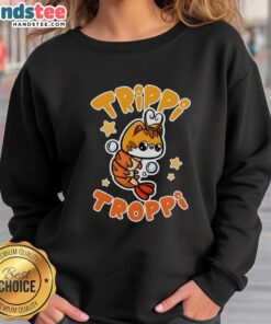 Stylish Premium Brainrot Trippi Troppi Sweatshirt in vibrant colors, perfect for casual wear and street fashion.