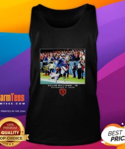 Alt Text: Premium Caleb Williams Chicago Bears NFL Flash Features Week 10 Tank Top showcasing vibrant team colors and stylish design.