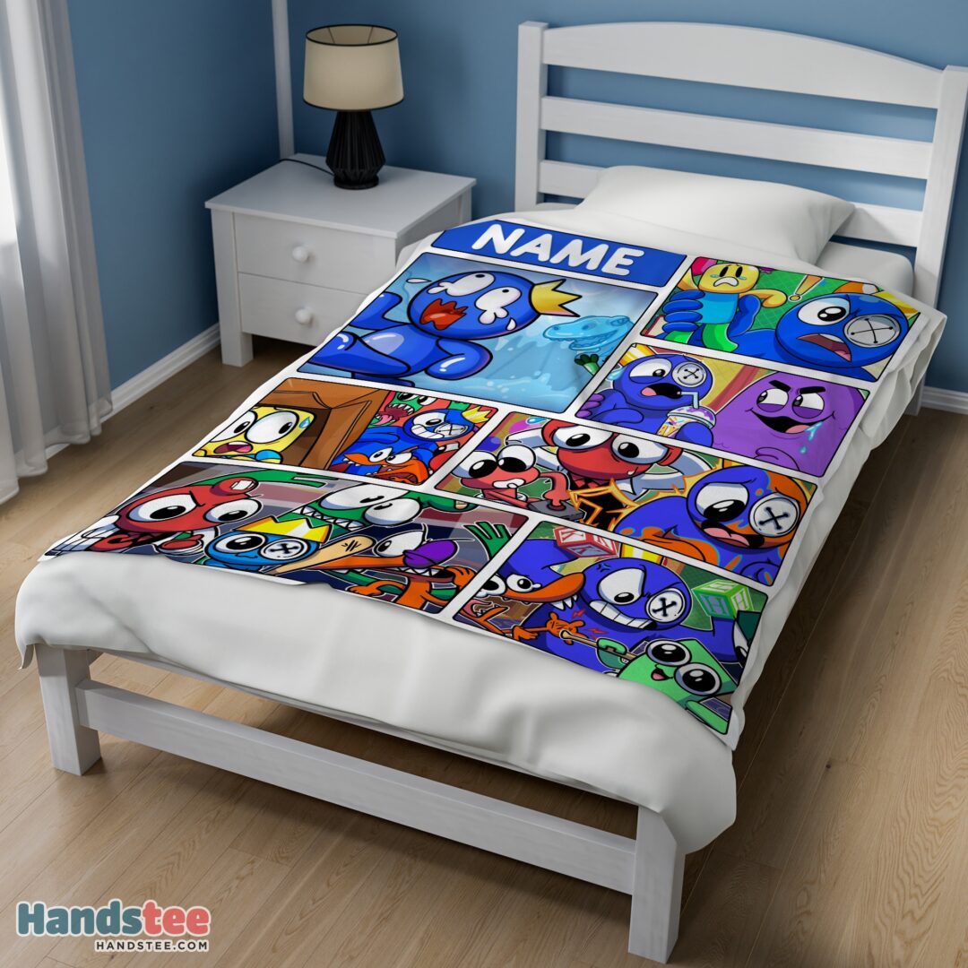 premium-cartoon-rainbow-friends-roblox-blanket-fleece-customized-blanket-mk-02 Premium Cartoon Rainbow Friends Roblox Blanket Fleece Customized Blanket - Image 3