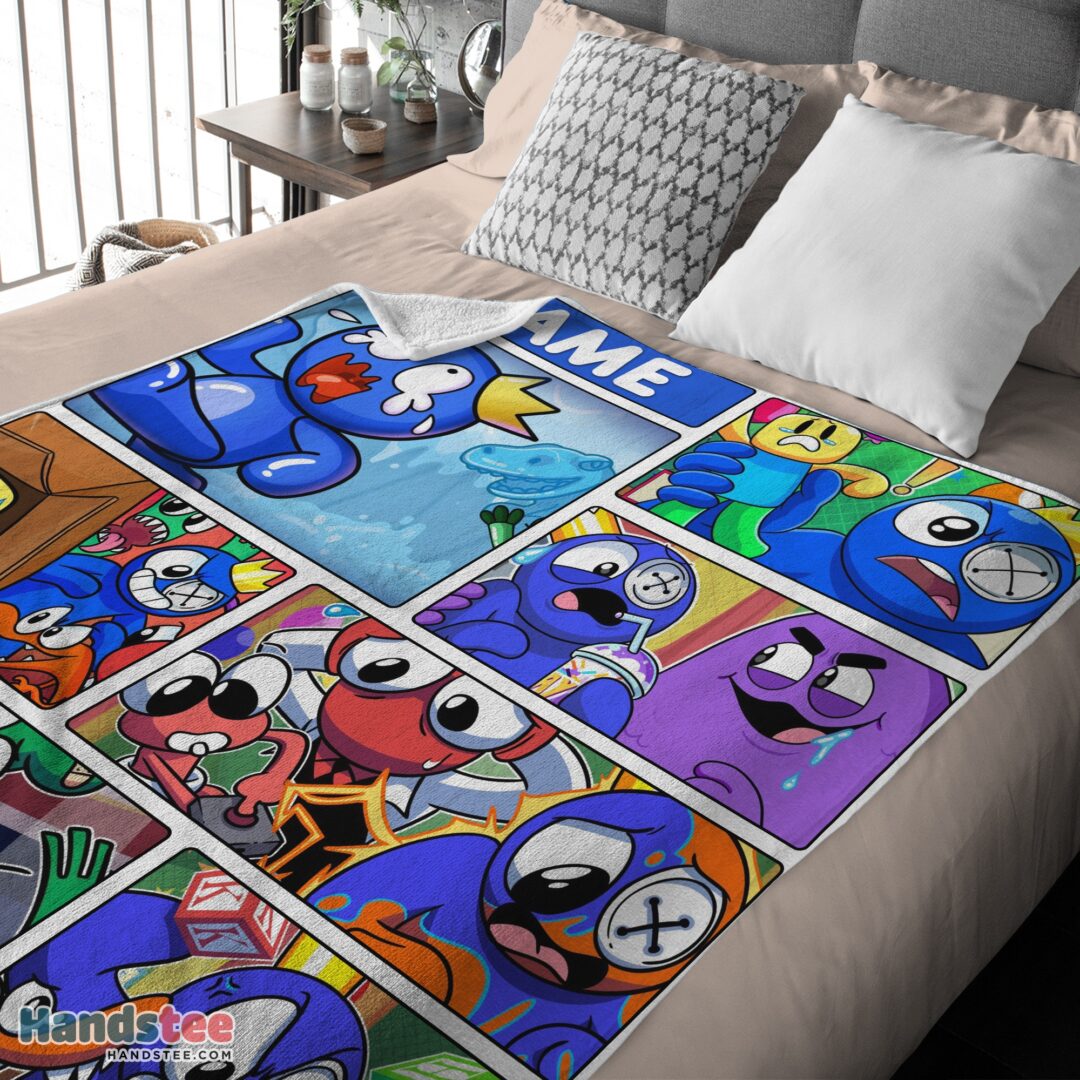 premium-cartoon-rainbow-friends-roblox-blanket-fleece-customized-blanket-mk-03 Premium Cartoon Rainbow Friends Roblox Blanket Fleece Customized Blanket - Image 4