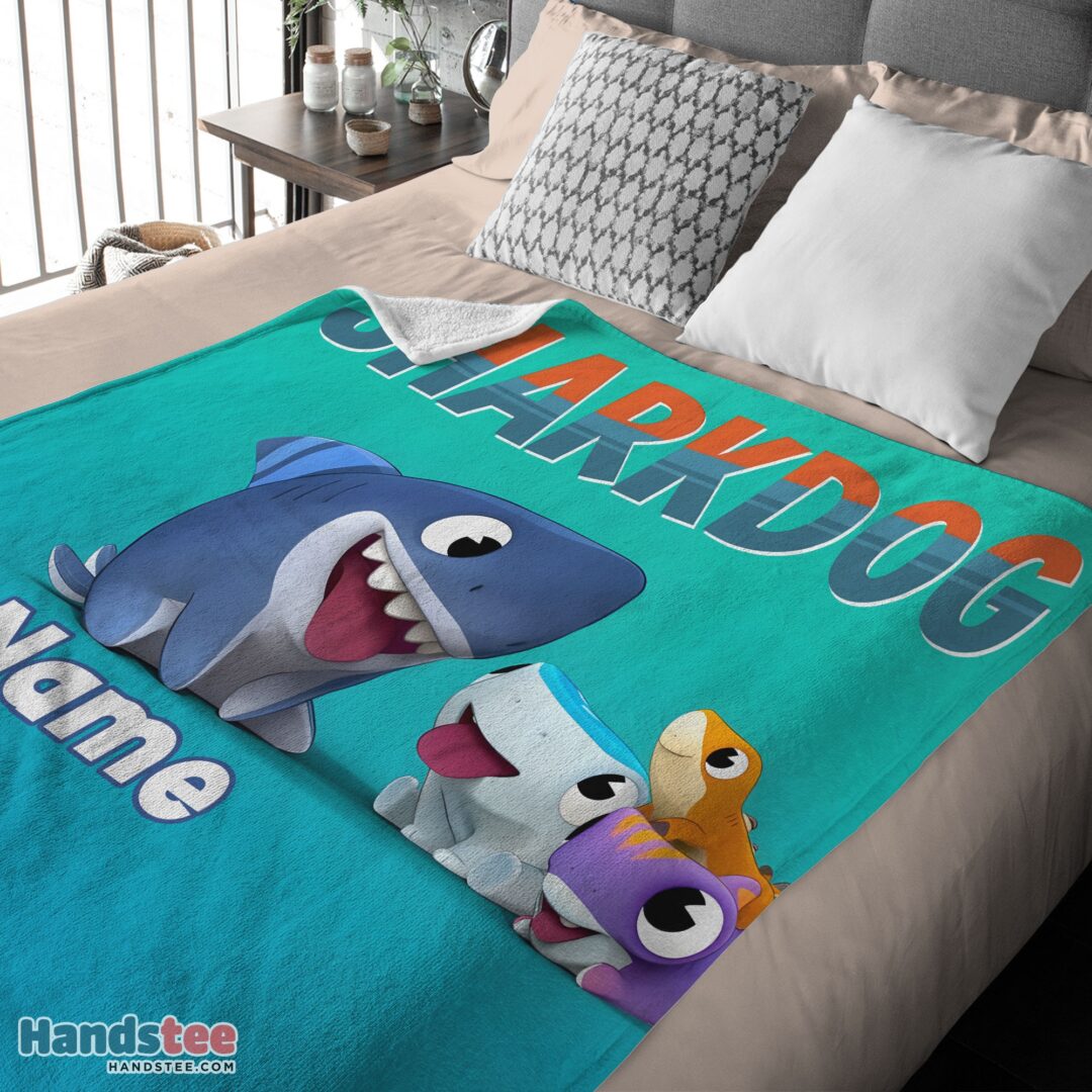 premium-cartoon-sharkdog-fintastic-halloween-blanket-fleece-customized-blanket-mk-03 Premium Cartoon Sharkdog Fintastic Halloween Blanket Fleece Customized Blanket - Image 4