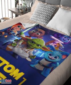 Premium Cartoon Star Wars Young Jedi Adventures Blanket Fleece Customized Blanket - Image 4