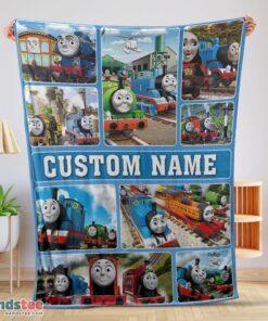 Premium Cartoon Thomas And Friends Blanket Fleece Customized Blanket