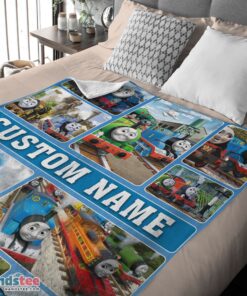 Premium Cartoon Thomas And Friends Blanket Fleece Customized Blanket - Image 4